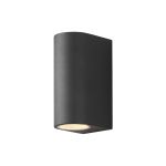 D'Lite Wall Light Vossem Aluminium Black Up & Down| IP54 - Suitable For 2x GU10