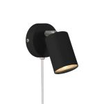 Nordlux Explore Wall Light Metal and Ceramic Black | Suitable for GU10