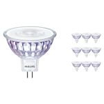 Multipack 10x Philips Master Value LED Spot GU5.3 MR16 7.5W 630lm 60D - 930 Warm White | Best Colour Rendering - Dimmable - Replaces 50W