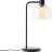 Brilliant Table Lamp Casto Glass Metal Black Beige | 190mm - Suitable for 1x E27