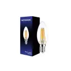 Noxion Lucent LED E14 Candle Filament Clear 4.5W 470lm - 827 Extra Warm White | Dimmable - Replaces 40W