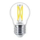 Philips MASTER LED Lustre E27 Ball Filament Clear 2.5W 340lm - 922-927 Dim To Warm | Best Colour Rendering - Dimmable - Replaces 25W