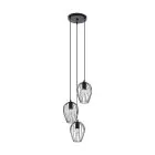 Eglo Pendant Newtown Steel Black | IP20 - Suitable for 3x E27 