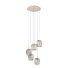 Eglo Pendant Romazzina Steel Sandy | Suitable for 5x E27